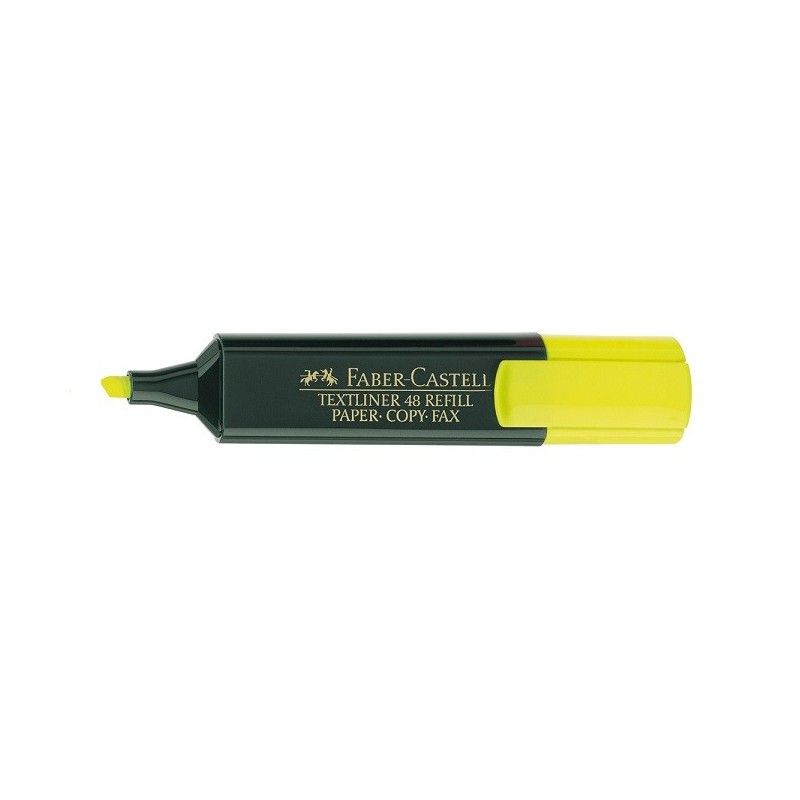 Marcador fluorescente Faber Castell Texliner 48 amarillo