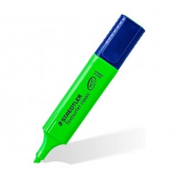 Marcador fluorescente Staedtler Textsurfer classic 364 verde, punta biselada.