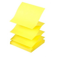 Notas adhesivas Q-connect 76 x 76 mm Z-Note amarillo neón