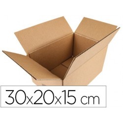 Caja de embalaje americana Q-connect medidas 300x200x150 mm.