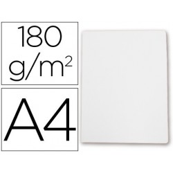 Subcarpeta Gio-Elba A4 blanco pastel cartulina de 180 gr. Envase de 50 unidades.
