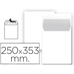 Sobre bolsa blanco folio prolongado 260x360 mm. Pack 25 uds.