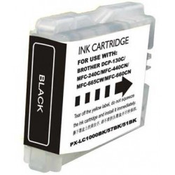 Brother LC1000XL/ LC970XL negro cartucho de tinta compatible LC-1000BK/ LC-970BK