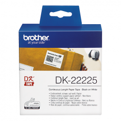Etiquetas Brother DK22225 de papel continuo 38mmx30,48mt.