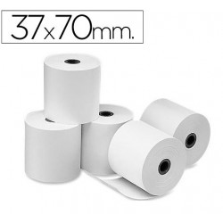 Rollo papel electra - offset medida 37 x 70 mm. Envase de 10 rollos.