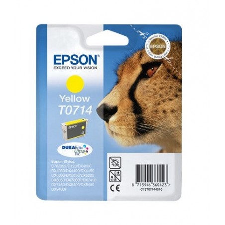 Epson T0714 amarillo cartucho de tinta original C13T07144012