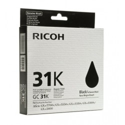 Ricoh GC 31K negro cartucho de tinta original 405688